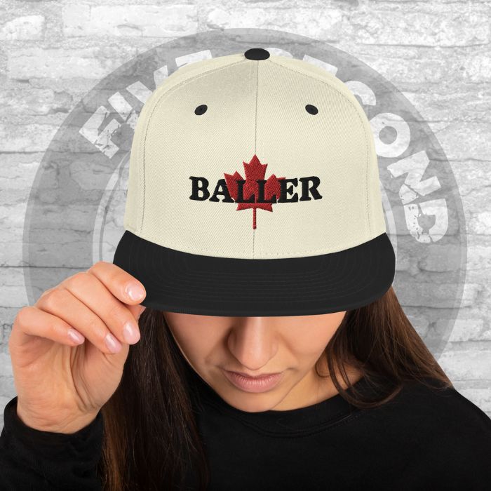 Canadian Baller Snapback Hat