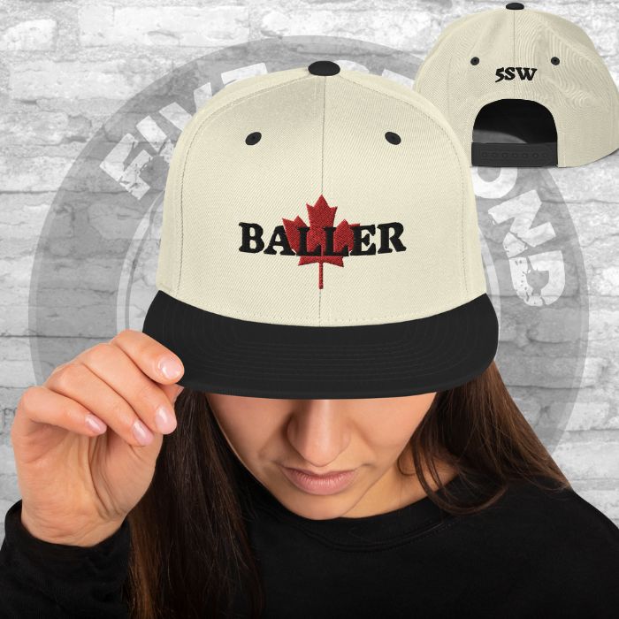 Canadian Baller Snapback Hat