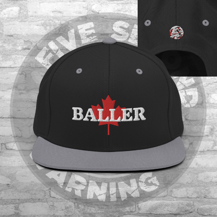 Canadian Baller Snapback Hat