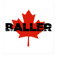 Canadian Baller Sticker black lettering 5.5x5.5